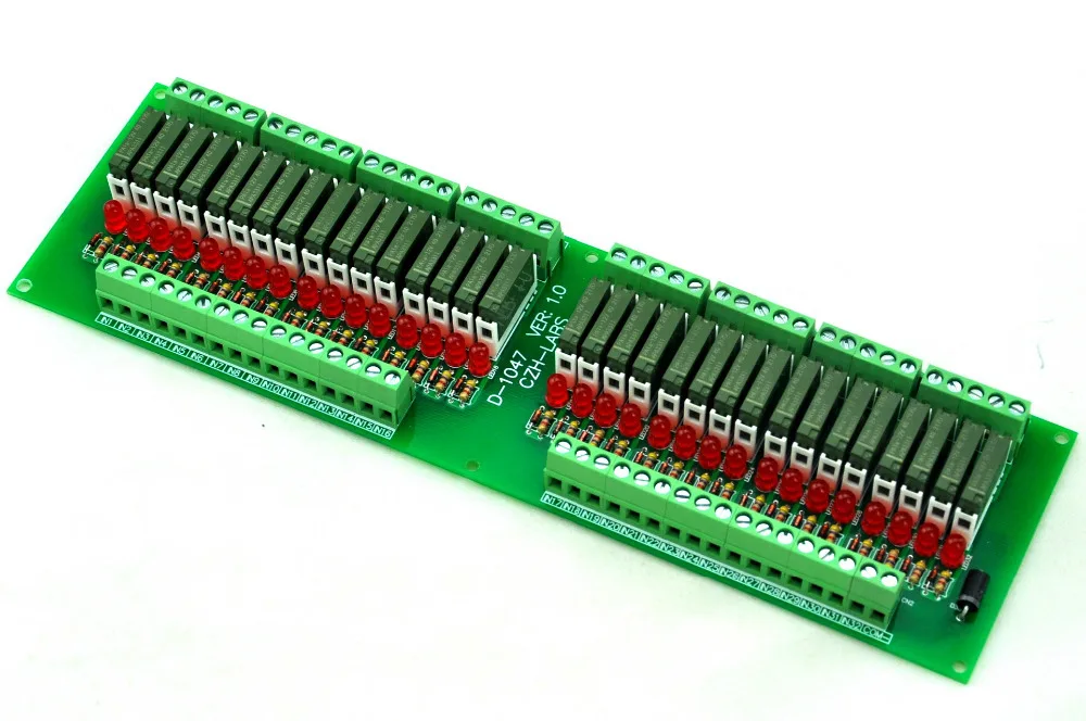 

Slim Panel Mount DC12V Source/PNP 32 SPST-NO 5A Power Relay Module, APAN3112