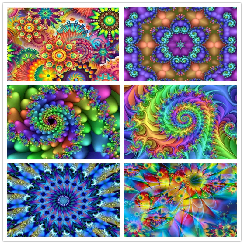

5D Diy Diamond Painting Mandala Cross Stitch Full Square Rhinestone Pictures Diamond Embroidery Patchwork Mosaic abstract flower