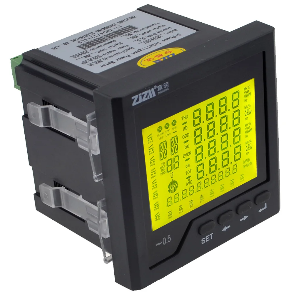 

Multifunction Intelligent Digital LCD Display Three-phase Network Power Meter Ammeter with RS485 Communication Function 12003222