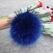 14/16/18 см DIY из натурального енота меховым помпоном и пышная юбка из натурального меха с меховым помпоном для зимние Для женщин шляпа шапка вязаная шапка головные уборы Skullies