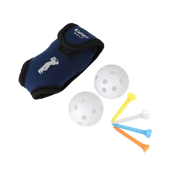 

Elastic Portable Golf Ball Holder Small Pouch Lightweight Waist Pack Storage Aid Tool Golf Bag Golf Accessories 2 Balls & 4 Tee