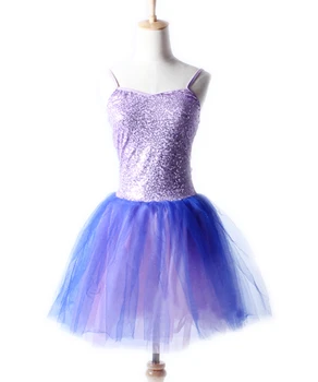 

Girls Dance Costumes Adult Pink White Dots Professional Dance Ballet Skirts Romantic Kids Gymnastics Ballet Leotard Dress