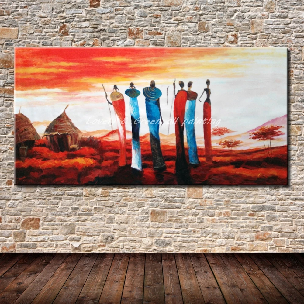 100 handgemalte poster wandkunst leinwand ölgemälde abstrakte gemälde african tribes wandbilder für wohnzimmer wand