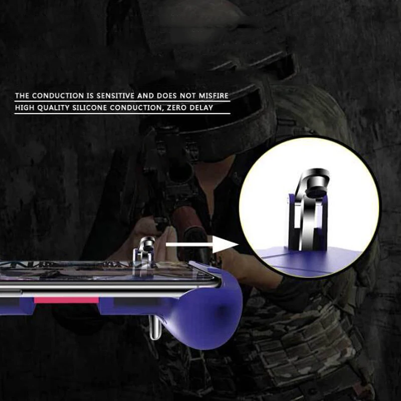  for PUBG Mobiele Gamepad Joystick L1 R1 Trigger Game Shooter Controller for iPhone Android Phone Ga