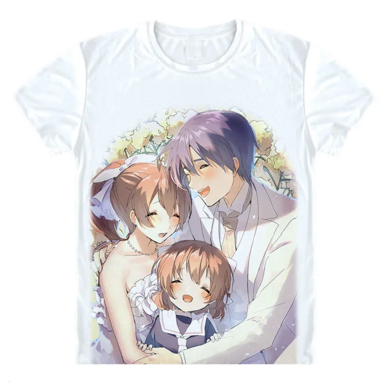 萌えアニメクラナド後ストーリーtシャツマルチスタイル半袖clannad岡崎智也古河渚コスプレシャツ T Shirts Aliexpress