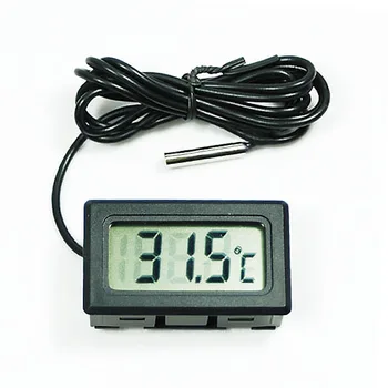 

New Fish Aquarium Water Fridge 2m Probe LCD Mini Digital Thermometer Tester Home Garden Thermometers