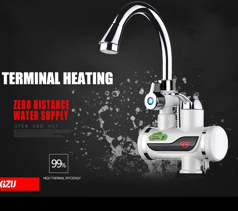 

High Quality Instant Tankless Water Heater with LED Digital Display Electric Water Heater Faucet for Home Kitchen Water Heater