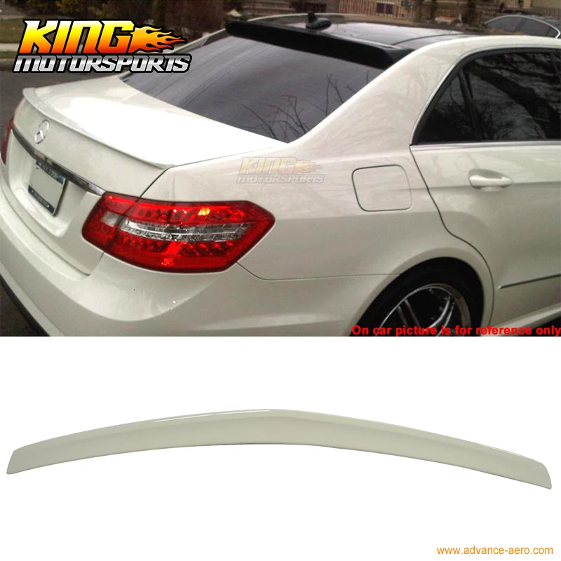 

For 10-15 Benz E-Class W212 4Dr Trunk Spoiler OEM Painted Match # 650 Cirrus White