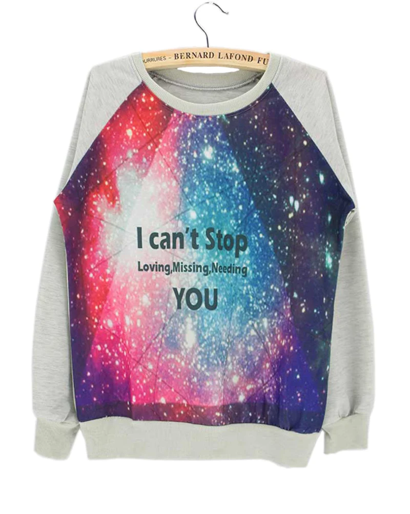 galaxy print hoodies