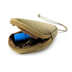 Мини Тактический Военная Униформа маленькая сумка мешок денег ключ чехол кошелек сумка нейлон с кулиской Синтетическое закрытие волос 2
