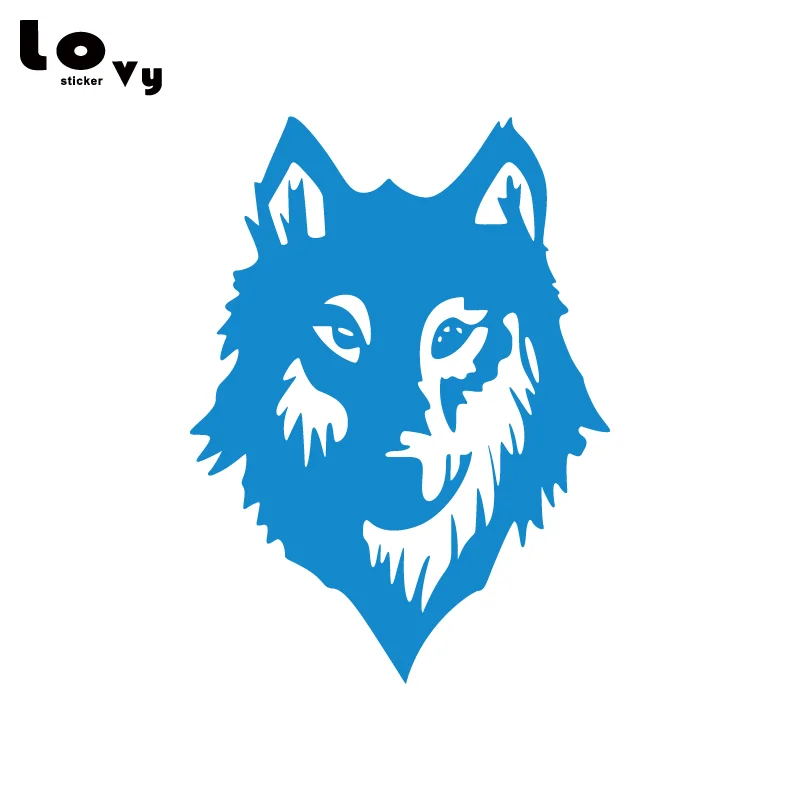 Виниловая наклейка на капот автомобиля Wolf Wild Dog классная с мультяшными животными