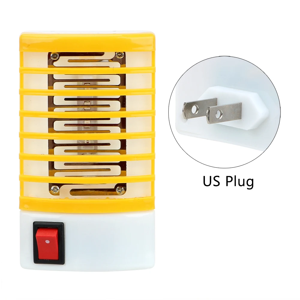 NICEYARD США/ЕС вилка электрическая Москитная Ловушка муха насекомых Ловушка убийца светодиодный разъем Новинка освещение москитная ловушка - Цвет: Yellow(US)