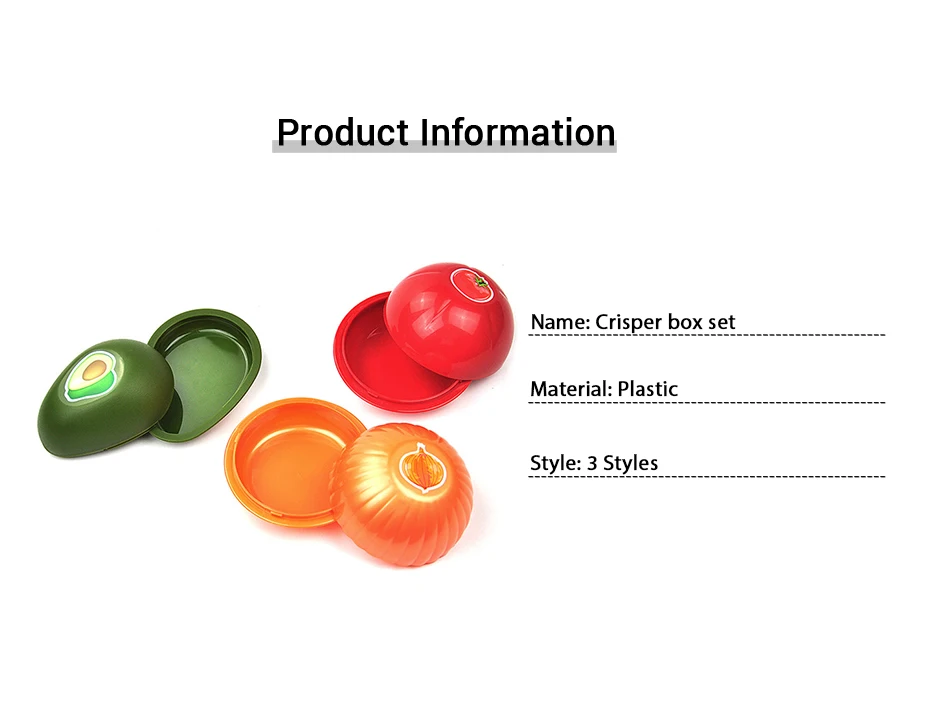 1 шт. новые Кухня корзина для хлеба авокадо контейнеры лук, овощ помидор ящик для сохранения свежести Пластик