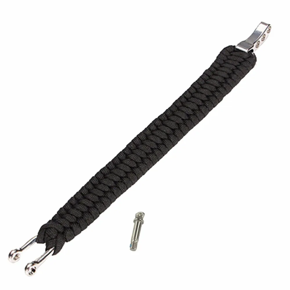 1Pcs Survival Black Stainless Steel U Shape Parachute cord Safety