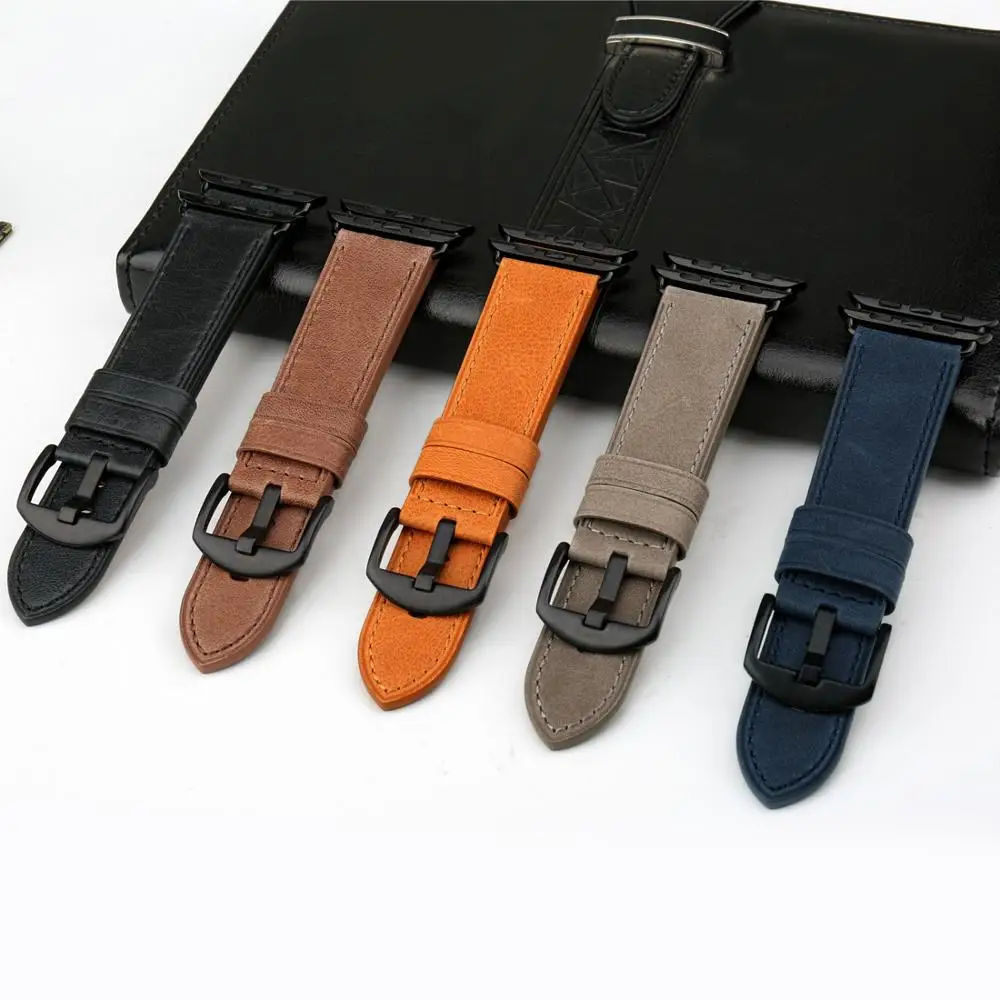 Ремешок MAIKES для Apple Watch Band 44 мм 40 42 38 Series SE 6 5 4 3 2 iwatch качественный браслет из