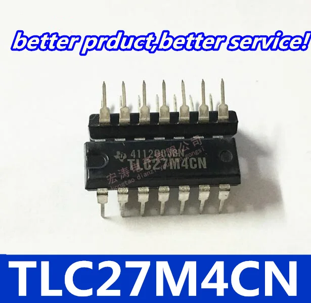 Бесплатная доставка 10 шт./лот TLC27M4AIN TLC27M4ACN TLC27M4CN TLC27M4 DIP-14 хорошее качество |