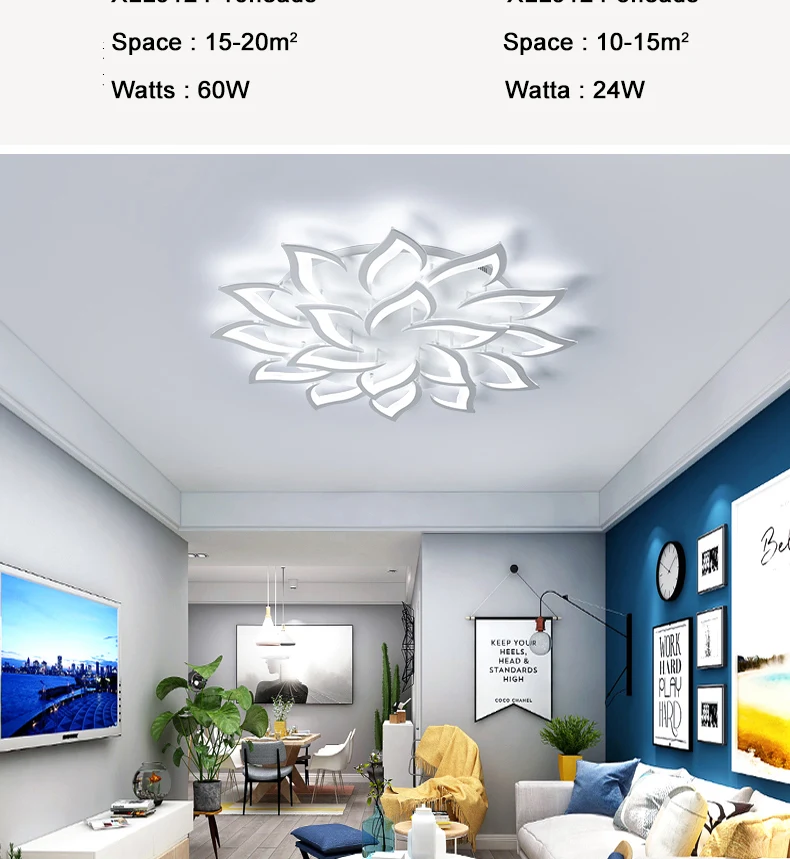 2019 New Flower Indoor Lighting Modern Led Ceiling Lights For Living Room Bedroom Lamp Lamparas De Techo Abajur Ceiling Lamp Fixtures From Burty