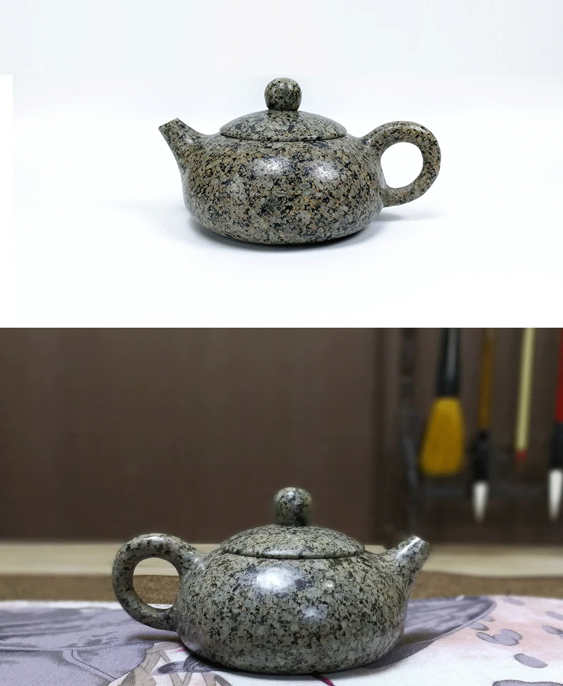 180cc долговечный натуральный медицинский камень чайный горшок китайский здоровье чайный набор кунг-фу камень совок горшок креативный домашний декор Dongpo Shi Piao