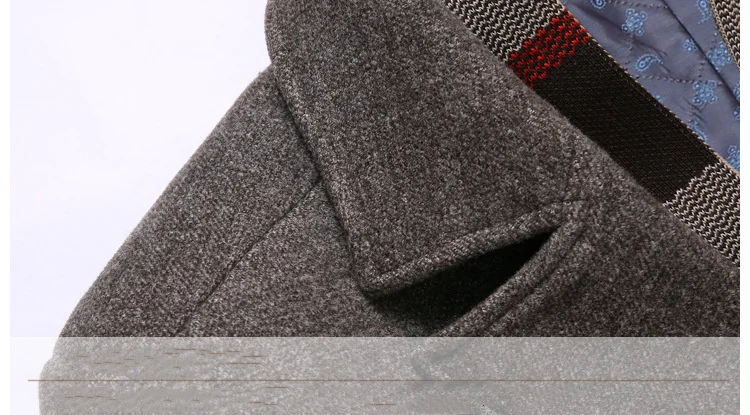 BOLUBAO Brand Men Wool Blends Coats Winter New High Quality Thick Warm Men's Wool Coats Male Luxurious Wool Blends Coat(Scarf