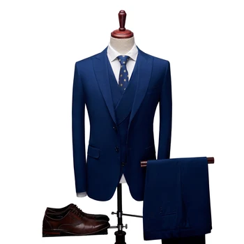 

Wonderful Groom Male Wedding Prom Suit Green Slim Fit Tuxedo Men Formal Business Work Wear Suits 3Pcs Set (Jacket+Pants+Vest)