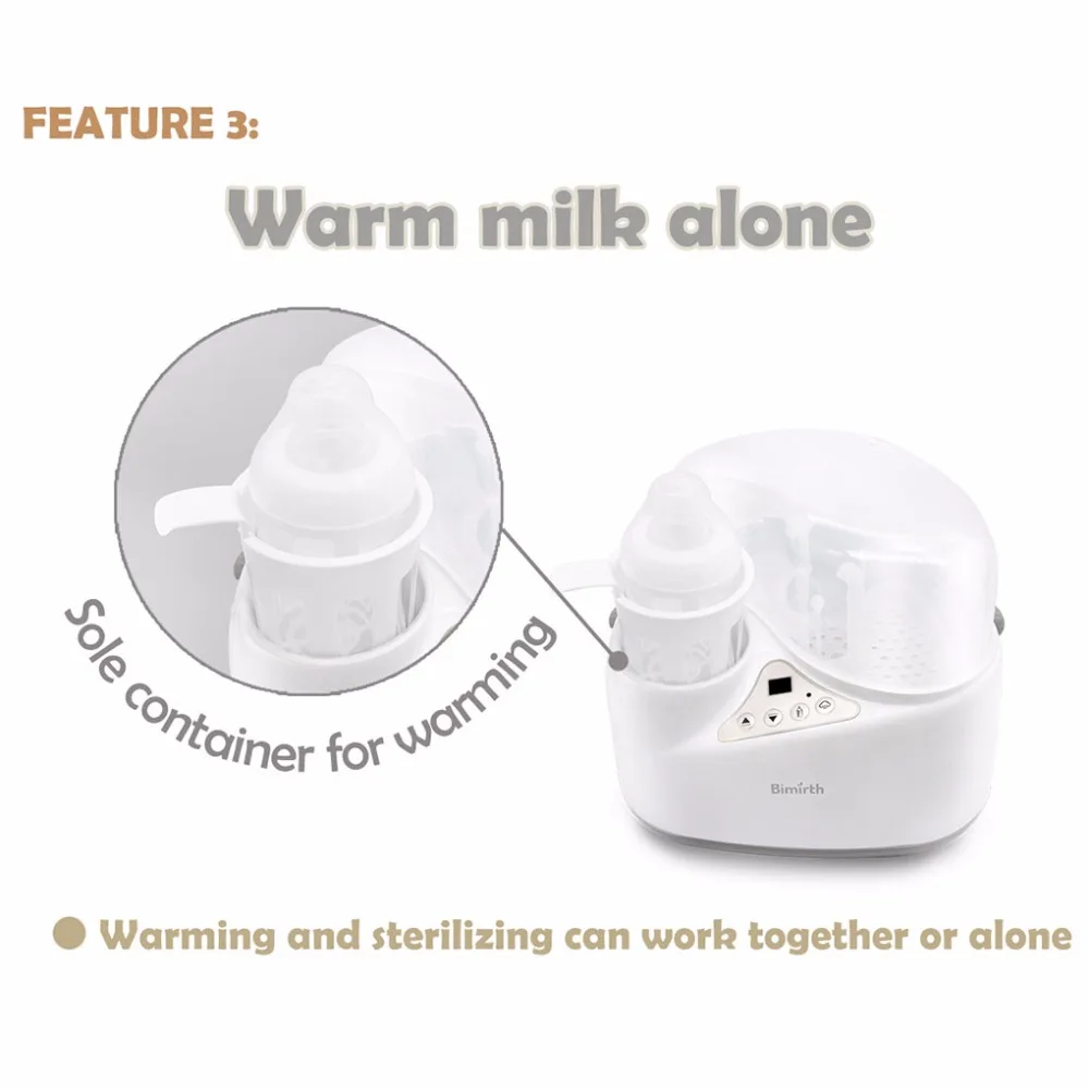 New 4 in 1 Baby Bottle Warmer Breast Sterilizer Multi-functional Breast Milk Heater Food Steam Heating Electric Sterilizer  (15)