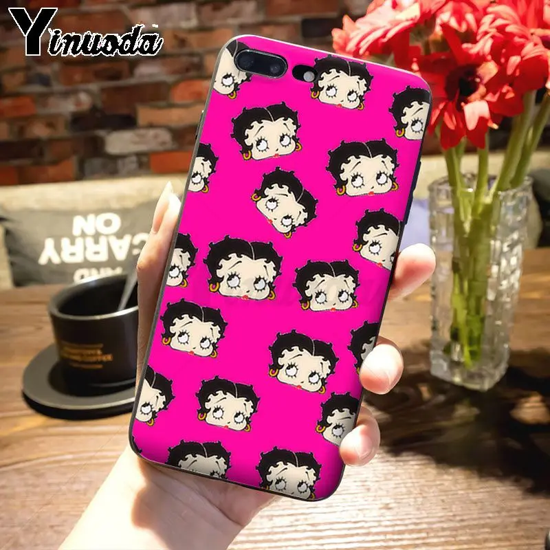 Yinuoda Betty Boop красочные милые аксессуары для телефонов Чехол для Apple iPhone 8 7 6 6S Plus X 5s 11pro SE 5C Чехол