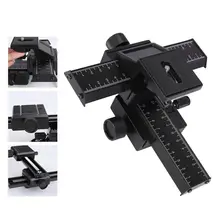 4 пути фокусировки рельс слайдер кронштейн для DSLR камеры Макро фокус фотографии для Canon Nikon sony(черный