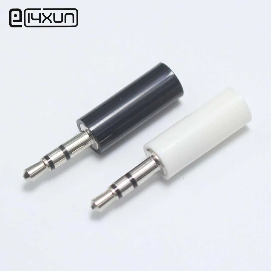 10pcs 2.5mm stereo headset plug jack 3 pole 2.5 audio Jack Adaptor connector for phone white and black | Обустройство дома