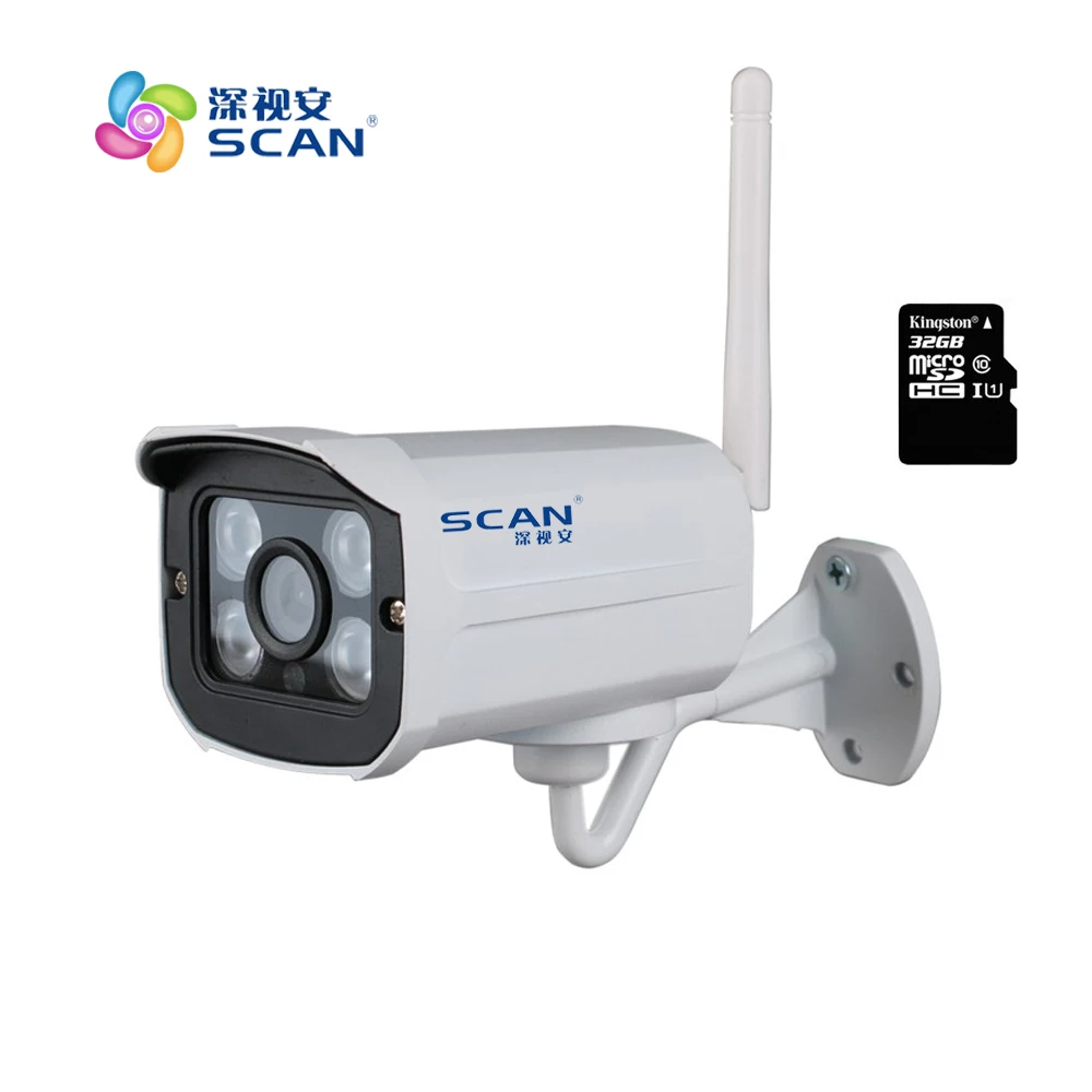 HD 1080P Bullet White IP Camera Wifi 2mp Wireless Seurveillance Security Mini Webcam CMOS Infrared font