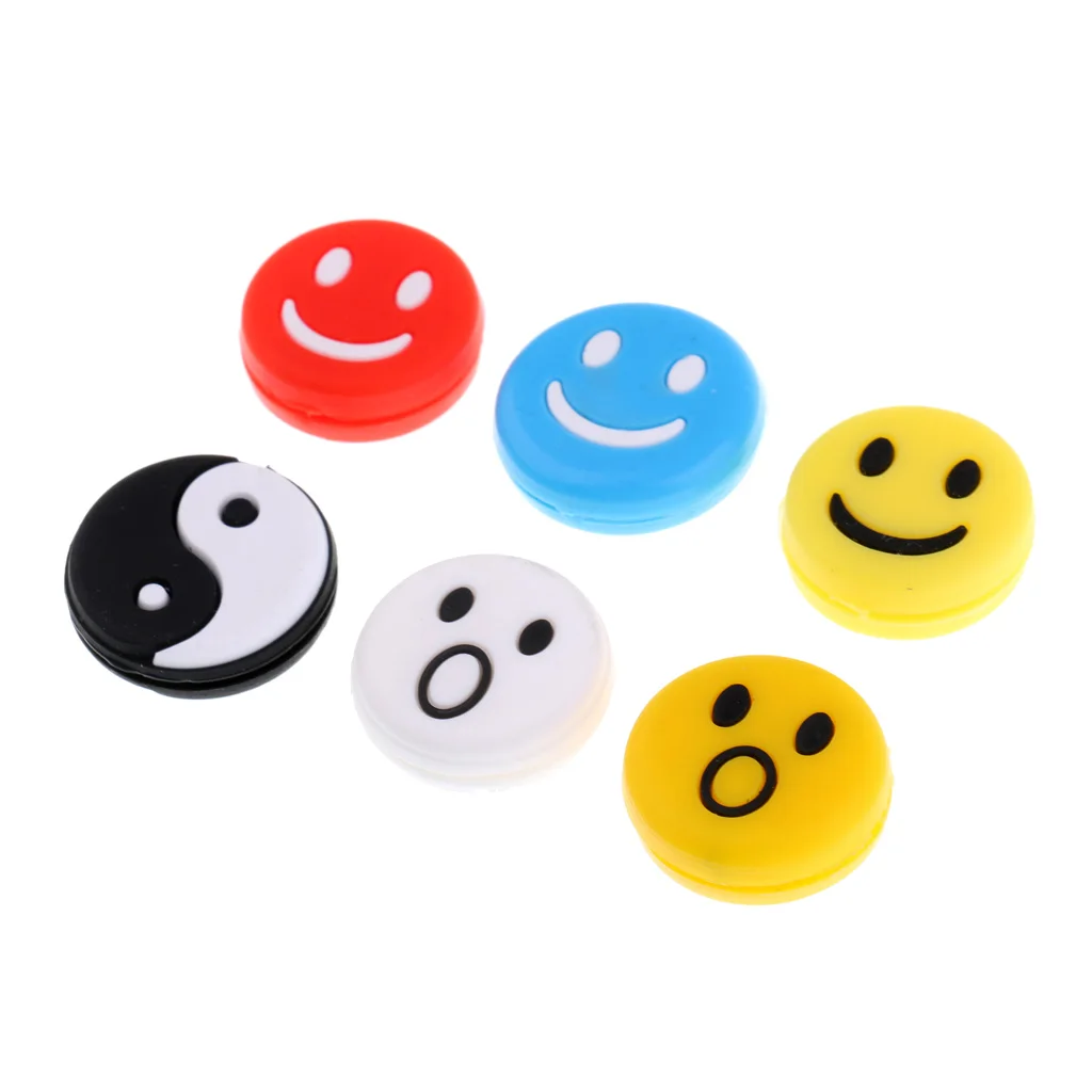 12 Pieces Tennis Racquet Vibration Dampener Shock Absorber Damper Mix Color Racquet Dampener Tennis Accessories