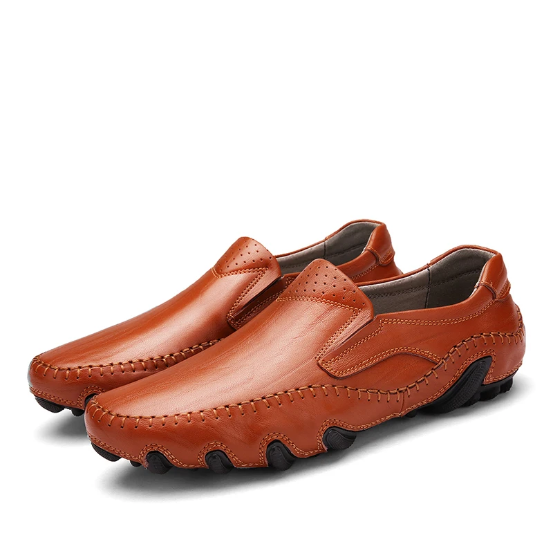 Для мужчин кожаные лоферы дизайнерские брендовые Модные слипоны Для мужчин; Повседневная обувь; мокасины; Мужская обувь для езды в автомобиле для мужчин