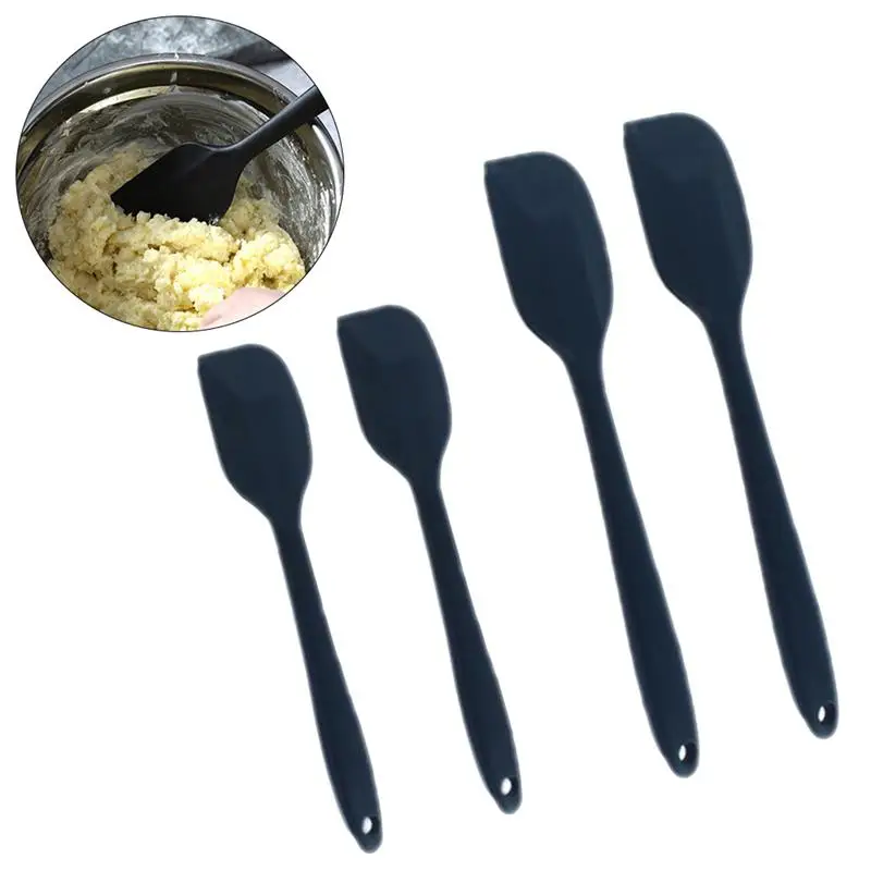 4Pcs Heat Resistant Silicone Spatula Scraper Kitchen Utensil Set 2 Large and 2 Small Spatulas