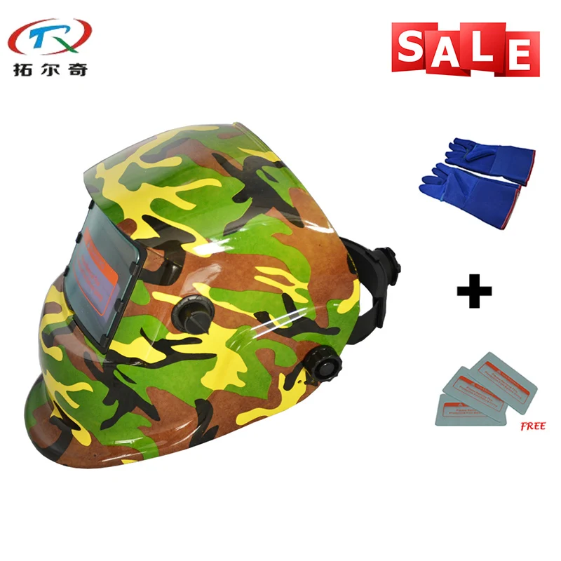 

Protective Mask Long Warranty Army Clothes Printing Electronic Custom TIG ARC Welding Helmet Mask TRQ-HD61-2233FF-BG
