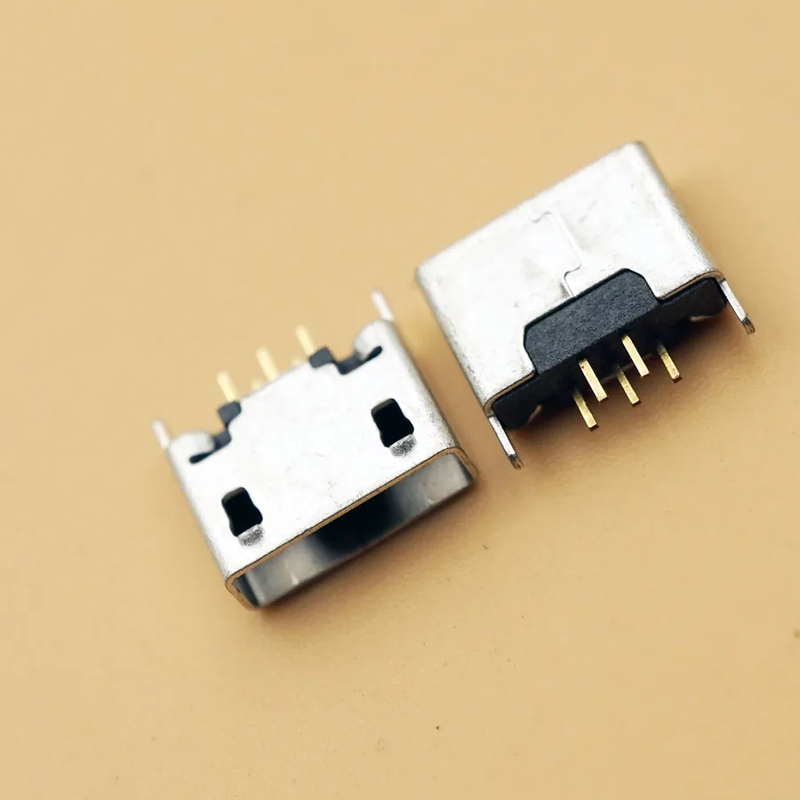 Smonisia 50 шт. MK5P Micro USB AB Тип гнезда 180 градусов вертикальный тип разъем|Соединители| |