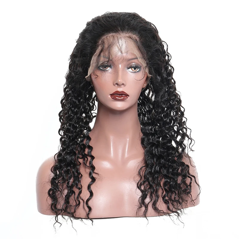 Deep Wave 360 Lace Frontal Closure Pre Plucked Brazilian Remy Human Hair Closures Bleached Knots Prosa Hair Products