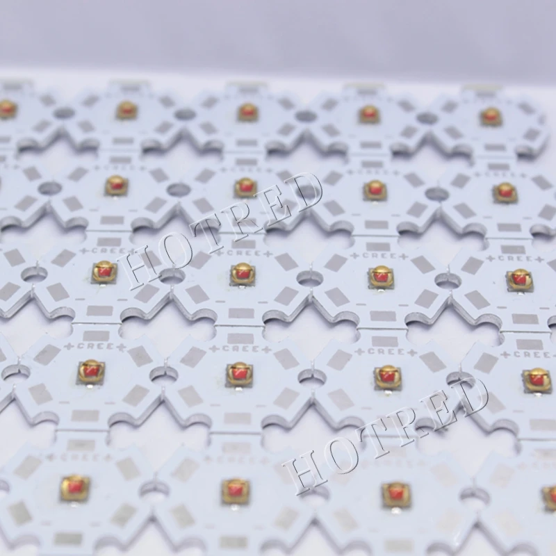 50 шт./лот 1 Вт 3 3535 SMD высокомощный красный нм светодиодный Диод чип излучатель