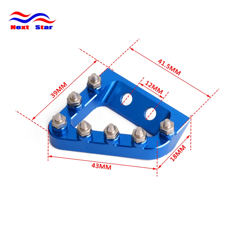 CNC сзади педаль тормоза шаг пластины наконечник для KTM SX SXF EXCF XCF отл XCW EXCF 125 150 250 350 450 500 Мотокросс Enduro велосипеда