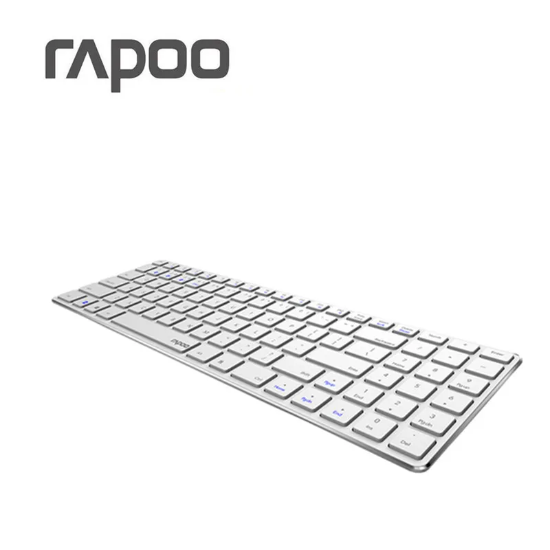 Новинка Rapoo E9300 Bluetooth/2,4G мульти-медиа 5,6 мм ультра-тонкая беспроводная клавиатура для ноутбуков и настольных компьютеров ПК с 3 устройствами подключения