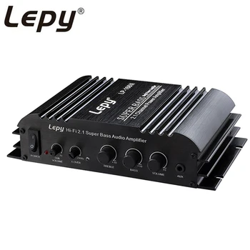 

Lepy 168S 2.1Channel 12V Car Amplifier 3.5MM Audio Digital Wired Mini Hi-Fi Stereo Bass Subwoofer Output Power With AUX Function
