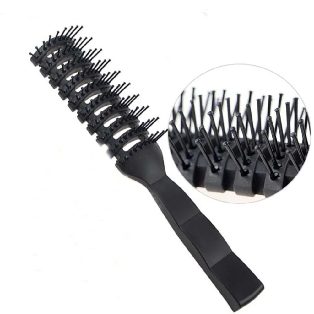 

Black Massage Comb Hairstyling Tool Anti Static Professional Salon Curl Hair Combs Hairs Brush for Barber Women Men Hairbrush