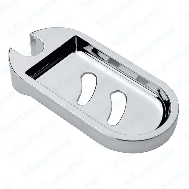 Clip-on Bathroom Soap Holder Chrome finish Shower Rail Soap Holder Soap  Holder Fits For 25mm Tube