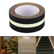 Brilho de fita antiderrapante de superfície fosco pvc na fita escura auto-adesivo luminosa fluorescente escadas passo passo fita de advertência de segurança