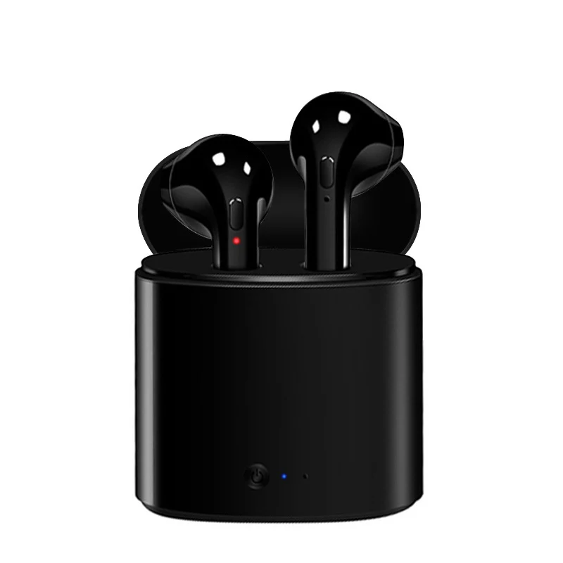 Чехол IER I7S, беспроводные Bluetooth наушники, Hi-Fi, беспроводные наушники с зарядным устройством, чехол, гарнитура, bluetooth - Цвет: Black
