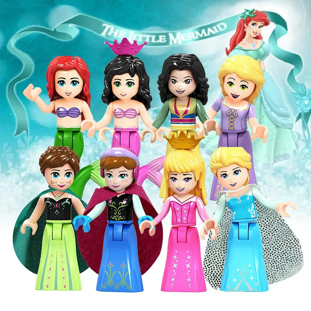 

Playmobil Fairy Tale Princess Building Blocks Belle Ursula Cinderella Maleficent Beast Series Brick Toy Figure For Children Gift