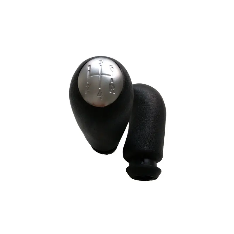 FDIK 5/6 Speed Shift Knob Car Lever for Renault CLIO MK3 MEGANE 2 SCENIC 2 Black Silver Matt Cover