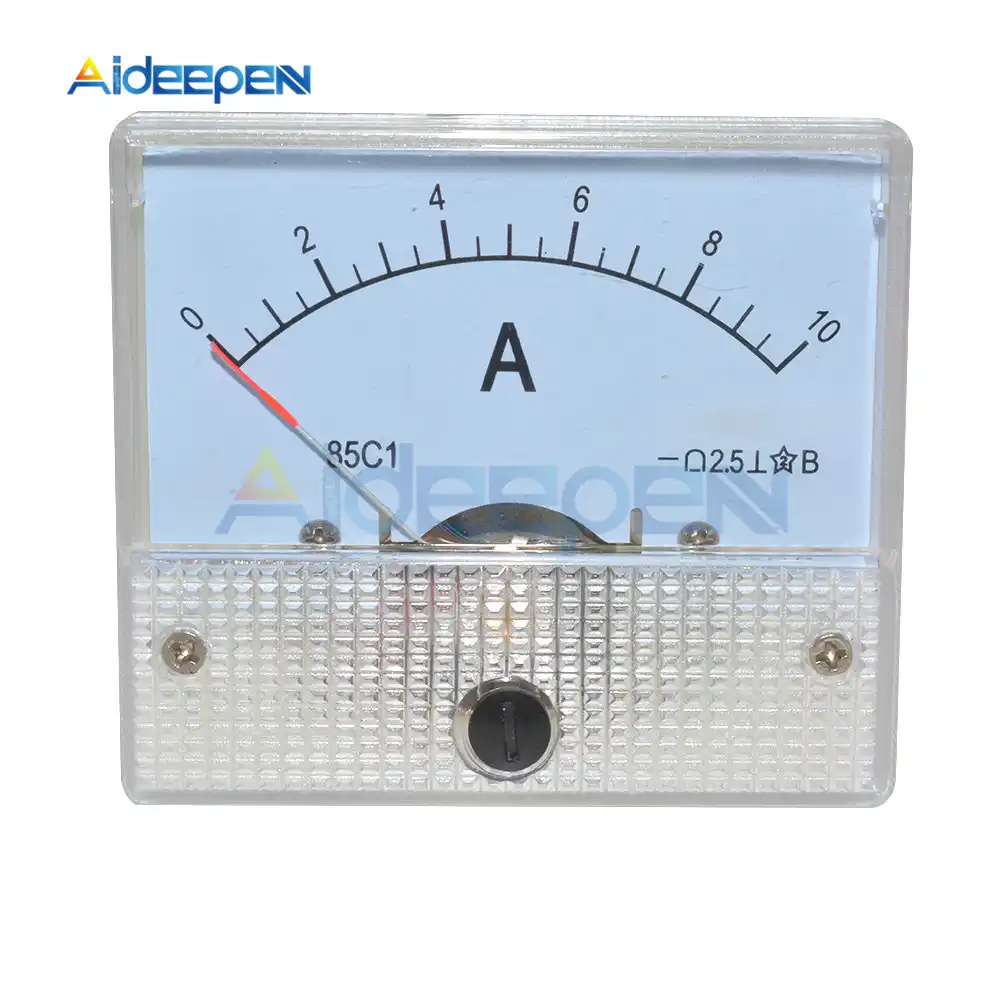 Klasse 2,5 Genauigkeit DC 0–1 A 0–5 A 0–10 A Ampere Analog Panel Meter