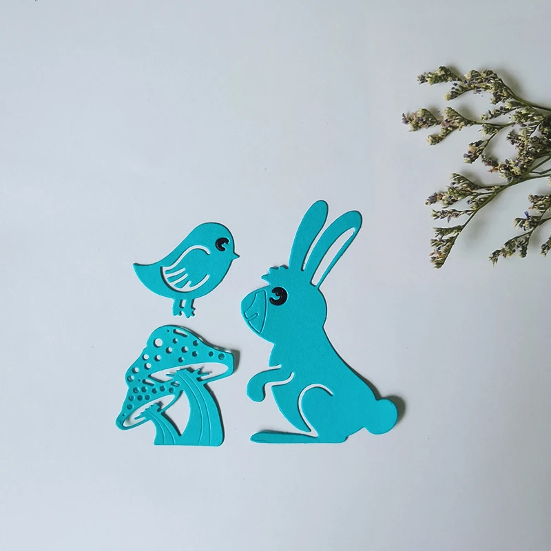 Rabbit Bird Metal Cutting Dies Cut Stencils for DIY Scrapbooking Photo Album
