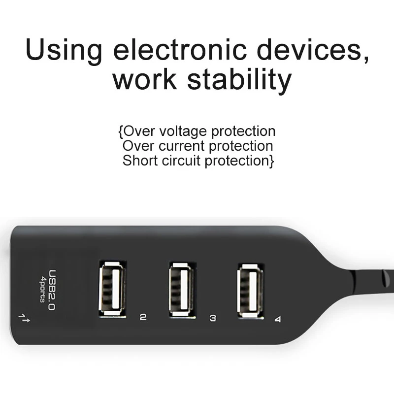 4 портовый высокоскоростной мини usb хаб для Windows Win 7 8 XP разветвитель Расширение