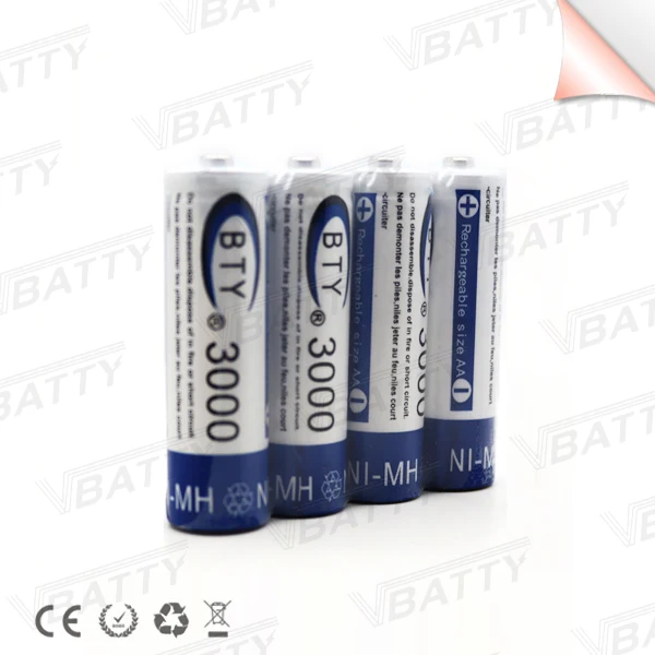 BTY AA 1.2V NI-MH 3000mah 8