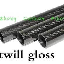 2 шт 44 мм OD х 42 мм ID х 1000 мм рулон 3 к Глянцевая трубка/трубка из углеродного волокна, крыло трубка Квадрокоптер рука Hexrcopter 44*42